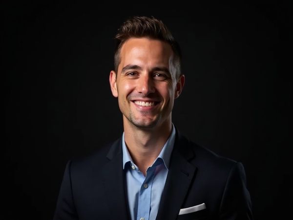 AI headshot sample, executive portrait