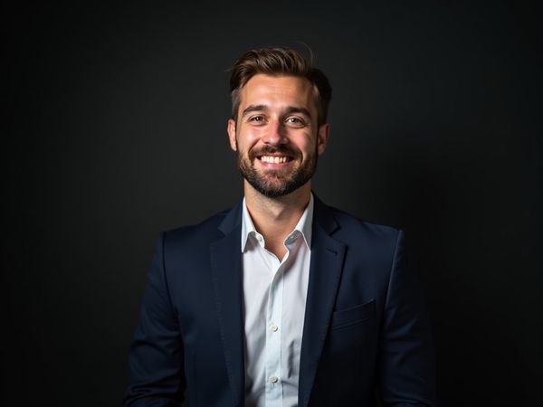 AI headshot sample, professional portrait